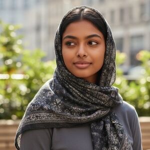 Floral Patterned Scarf 39in x 40in NWT